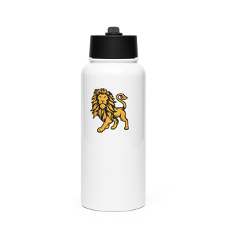 Lions Defense 6766522 Stainless Steel Water Bottle with a Straw Lid