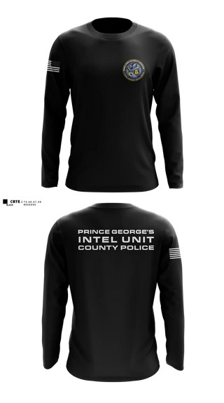 Long Sleeve Performance Shirt, Prince George's County Police Homeland Security Intelligence Unit, Police, Teamtime, Team time, sublimation, custom sports apparel, team uniforms, spirit wear, spiritwear, sports uniforms, custom shirts, team store, custom team store, fundraiser sports, apparel fundraiser