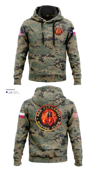 Hoodie, San Fernando Boxing Club, Spirit Store, Teamtime, Team time, sublimation, custom sports apparel, team uniforms, spirit wear, spiritwear, sports uniforms, custom shirts, team store, custom team store, fundraiser sports, apparel fundraiser