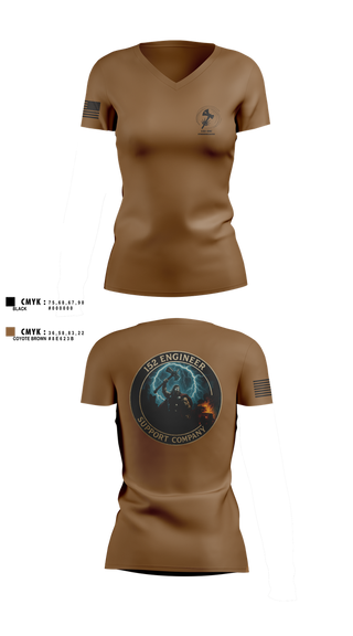 Womens Short Sleeve Vneck Shirt, 152 ESC, , Teamtime, Team time, sublimation, custom sports apparel, team uniforms, spirit wear, spiritwear, sports uniforms, custom shirts, team store, custom team store, fundraiser sports, apparel fundraiser