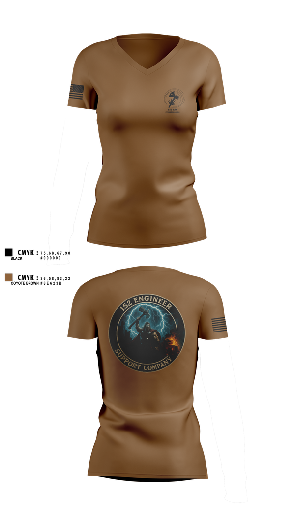 Womens Short Sleeve Vneck Shirt, 152 ESC, , Teamtime, Team time, sublimation, custom sports apparel, team uniforms, spirit wear, spiritwear, sports uniforms, custom shirts, team store, custom team store, fundraiser sports, apparel fundraiser
