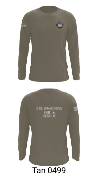 Long Sleeve Performance Shirt, Ste. Genevieve Fire Protection District, Fire Department, Teamtime, Team time, sublimation, custom sports apparel, team uniforms, spirit wear, spiritwear, sports uniforms, custom shirts, team store, custom team store, fundraiser sports, apparel fundraiser