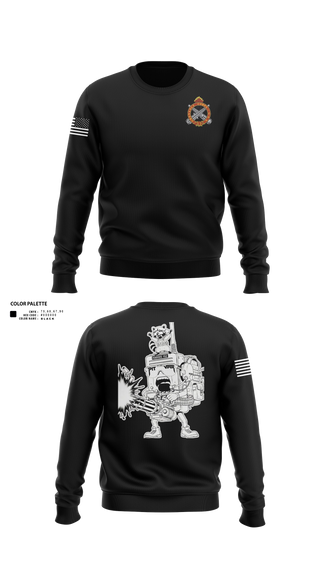 Crew Neck Sweatshirt, 2nd Platoon, National Guard, Teamtime, Team time, sublimation, custom sports apparel, team uniforms, spirit wear, spiritwear, sports uniforms, custom shirts, team store, custom team store, fundraiser sports, apparel fundraiser