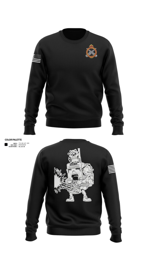 Crew Neck Sweatshirt, 2nd Platoon, National Guard, Teamtime, Team time, sublimation, custom sports apparel, team uniforms, spirit wear, spiritwear, sports uniforms, custom shirts, team store, custom team store, fundraiser sports, apparel fundraiser