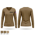 123rd Security Forces Squadron Women's Long Sleeve V-neck Shirt - 1