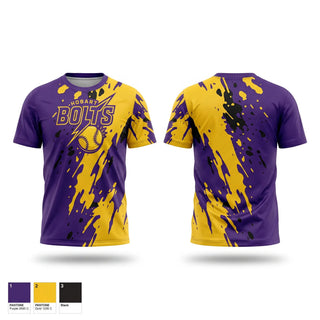 Soft Poly Tee Cotton Like Feel, Hobart Bolts, Softball, Teamtime, Team time, sublimation, custom sports apparel, team uniforms, spirit wear, spiritwear, sports uniforms, custom shirts, team store, custom team store, fundraiser sports, apparel fundraiser