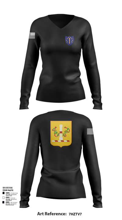 54th Troop Command 16732295 Women's Long Sleeve V-neck Shirt - 102