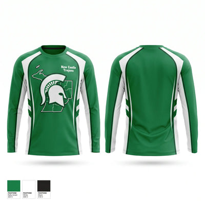 New Castle Trojans Long Sleeve Performance Shirt - 2