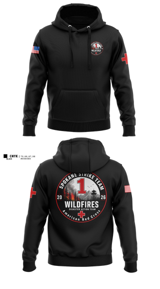 Hoodie, American Red Cross, , Teamtime, Team time, sublimation, custom sports apparel, team uniforms, spirit wear, spiritwear, sports uniforms, custom shirts, team store, custom team store, fundraiser sports, apparel fundraiser