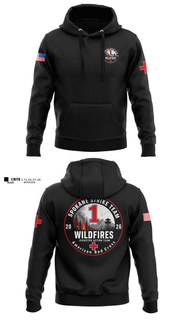 Hoodie, American Red Cross, , Teamtime, Team time, sublimation, custom sports apparel, team uniforms, spirit wear, spiritwear, sports uniforms, custom shirts, team store, custom team store, fundraiser sports, apparel fundraiser