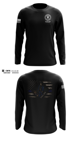 Long Sleeve Performance Shirt, NYPD ESU K9, Police, Teamtime, Team time, sublimation, custom sports apparel, team uniforms, spirit wear, spiritwear, sports uniforms, custom shirts, team store, custom team store, fundraiser sports, apparel fundraiser