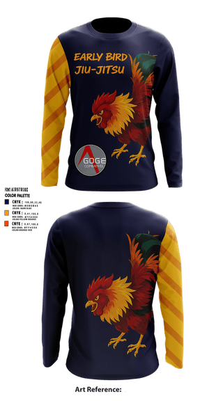 Long Sleeve Performance Shirt, Early Bird Jiu Jitsu, , Teamtime, Team time, sublimation, custom sports apparel, team uniforms, spirit wear, spiritwear, sports uniforms, custom shirts, team store, custom team store, fundraiser sports, apparel fundraiser