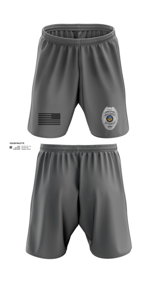 Athletic Shorts With Pockets, Adult Parole Authority, Police, Teamtime, Team time, sublimation, custom sports apparel, team uniforms, spirit wear, spiritwear, sports uniforms, custom shirts, team store, custom team store, fundraiser sports, apparel fundraiser