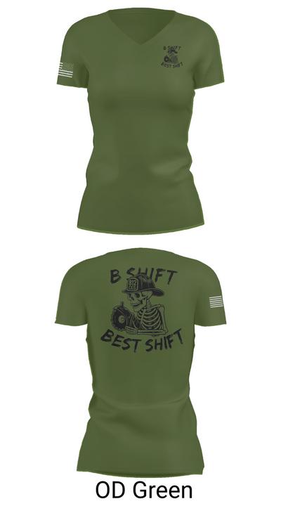 812 CES (B shift) 21761053 Women's Short Sleeve V-neck Shirt - 48