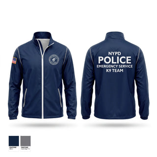 Windbreaker, NYPD ESU K9, Police, Teamtime, Team time, sublimation, custom sports apparel, team uniforms, spirit wear, spiritwear, sports uniforms, custom shirts, team store, custom team store, fundraiser sports, apparel fundraiser