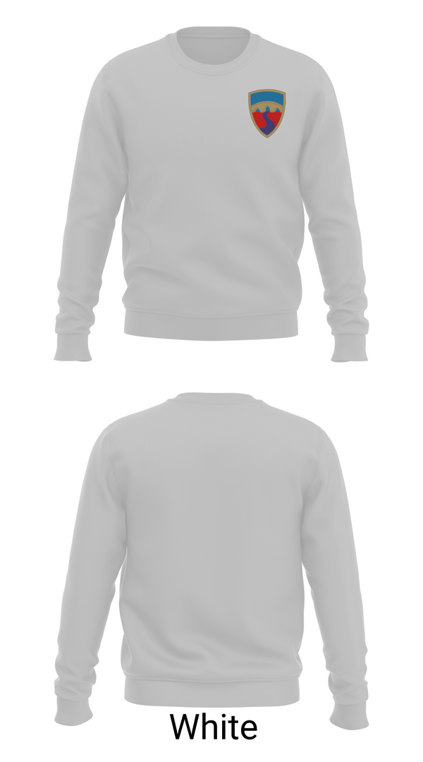 Crew Neck Sweatshirt, HHC, 155th CSSB, Army, Teamtime, Team time, sublimation, custom sports apparel, team uniforms, spirit wear, spiritwear, sports uniforms, custom shirts, team store, custom team store, fundraiser sports, apparel fundraiser