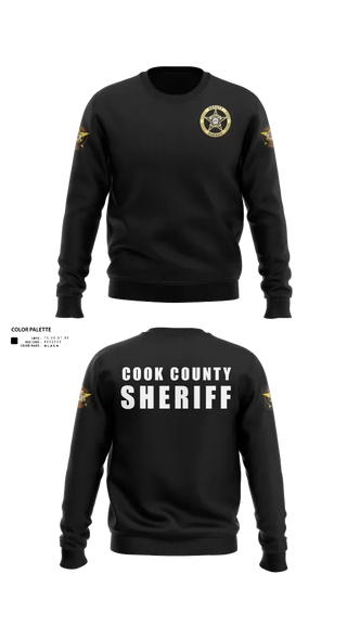 Crew Neck Sweatshirt, Cook County Sheriff’s Office, Police, Teamtime, Team time, sublimation, custom sports apparel, team uniforms, spirit wear, spiritwear, sports uniforms, custom shirts, team store, custom team store, fundraiser sports, apparel fundraiser