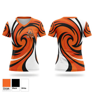 Womens Short Sleeve Vneck Shirt, Ames Little Cyclones, Men's Basketball, Teamtime, Team time, sublimation, custom sports apparel, team uniforms, spirit wear, spiritwear, sports uniforms, custom shirts, team store, custom team store, fundraiser sports, apparel fundraiser