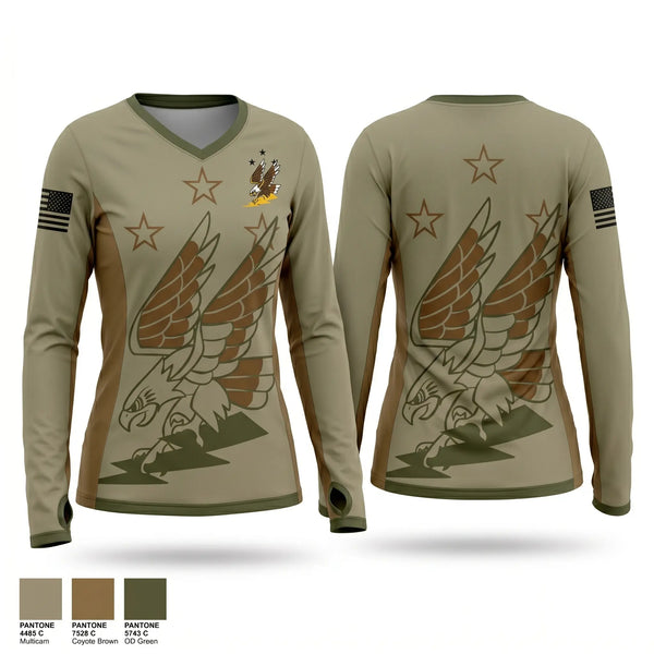 Womens Long Sleeve Vneck Shirt, Southwest Oakland County Special Response Team, Police, Teamtime, Team time, sublimation, custom sports apparel, team uniforms, spirit wear, spiritwear, sports uniforms, custom shirts, team store, custom team store, fundraiser sports, apparel fundraiser