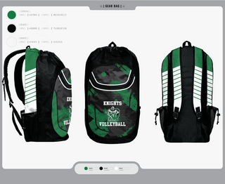 Gear Bag, Nordonia Knights Volleyball, Men's Volleyball, Teamtime, Team time, sublimation, custom sports apparel, team uniforms, spirit wear, spiritwear, sports uniforms, custom shirts, team store, custom team store, fundraiser sports, apparel fundraiser