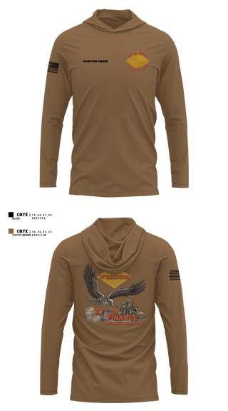 Long Sleeve hooded sunshirt, 37th FICO, Army, Teamtime, Team time, sublimation, custom sports apparel, team uniforms, spirit wear, spiritwear, sports uniforms, custom shirts, team store, custom team store, fundraiser sports, apparel fundraiser