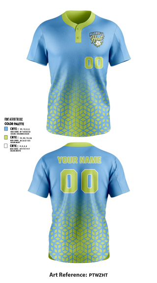 Two Button Softball Jersey, Magnolia Heat, Softball, Teamtime, Team time, sublimation, custom sports apparel, team uniforms, spirit wear, spiritwear, sports uniforms, custom shirts, team store, custom team store, fundraiser sports, apparel fundraiser