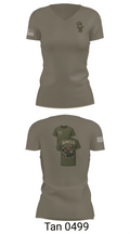 1-120th IN Crimson 57847034 Women's Short Sleeve V-neck Shirt - 6