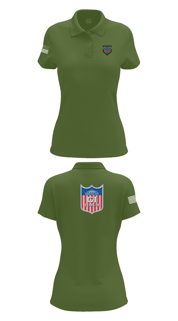 Womens Short Sleeve Performance Polo, Agif board, Army, Teamtime, Team time, sublimation, custom sports apparel, team uniforms, spirit wear, spiritwear, sports uniforms, custom shirts, team store, custom team store, fundraiser sports, apparel fundraiser