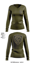 Crime Suppression Unit Women's Long Sleeve V-neck Shirt - 5