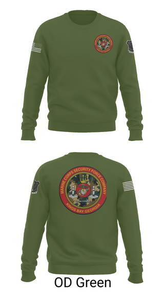 Crew Neck Sweatshirt, Marine Corps Security Forces Battalion, , Teamtime, Team time, sublimation, custom sports apparel, team uniforms, spirit wear, spiritwear, sports uniforms, custom shirts, team store, custom team store, fundraiser sports, apparel fundraiser