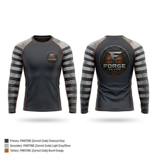 Long Sleeve Rash Guard Shirt, Forge Jiu Jitsu, , Teamtime, Team time, sublimation, custom sports apparel, team uniforms, spirit wear, spiritwear, sports uniforms, custom shirts, team store, custom team store, fundraiser sports, apparel fundraiser