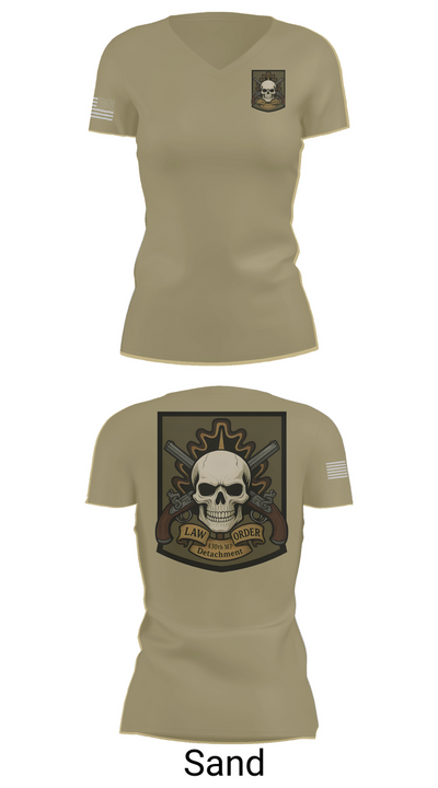 430th MP Detachment 58088403 Women's Short Sleeve V-neck Shirt - 88