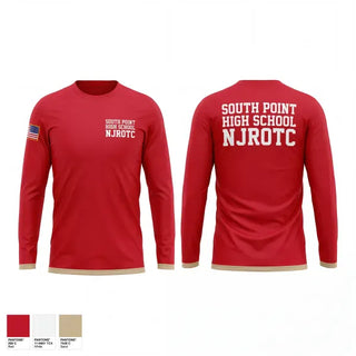 Long Sleeve Performance Shirt, South Point High School NJROTC, Navy, Teamtime, Team time, sublimation, custom sports apparel, team uniforms, spirit wear, spiritwear, sports uniforms, custom shirts, team store, custom team store, fundraiser sports, apparel fundraiser