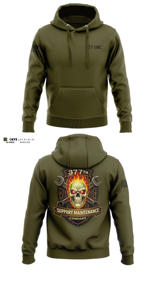 Hoodie, 377 Support Maintenance Company, Army, Teamtime, Team time, sublimation, custom sports apparel, team uniforms, spirit wear, spiritwear, sports uniforms, custom shirts, team store, custom team store, fundraiser sports, apparel fundraiser