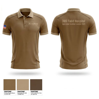 Short Sleeve Performance Polo, 385 Field Hospital, Army, Teamtime, Team time, sublimation, custom sports apparel, team uniforms, spirit wear, spiritwear, sports uniforms, custom shirts, team store, custom team store, fundraiser sports, apparel fundraiser