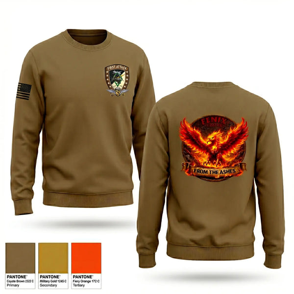 Crew Neck Sweatshirt, Fenix, 1-227 AB, 1 ACB, 1 CD, Army, Teamtime, Team time, sublimation, custom sports apparel, team uniforms, spirit wear, spiritwear, sports uniforms, custom shirts, team store, custom team store, fundraiser sports, apparel fundraiser
