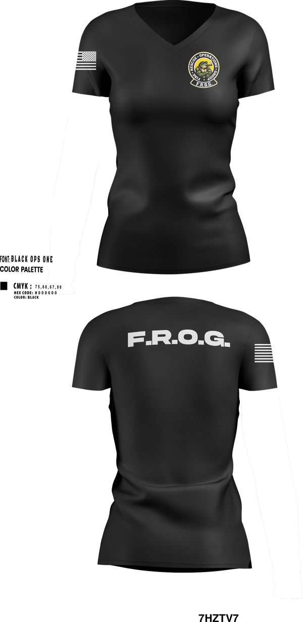 Womens Short Sleeve Vneck Shirt, Fire Rescue Operations Group, Fire Department, Teamtime, Team time, sublimation, custom sports apparel, team uniforms, spirit wear, spiritwear, sports uniforms, custom shirts, team store, custom team store, fundraiser sports, apparel fundraiser
