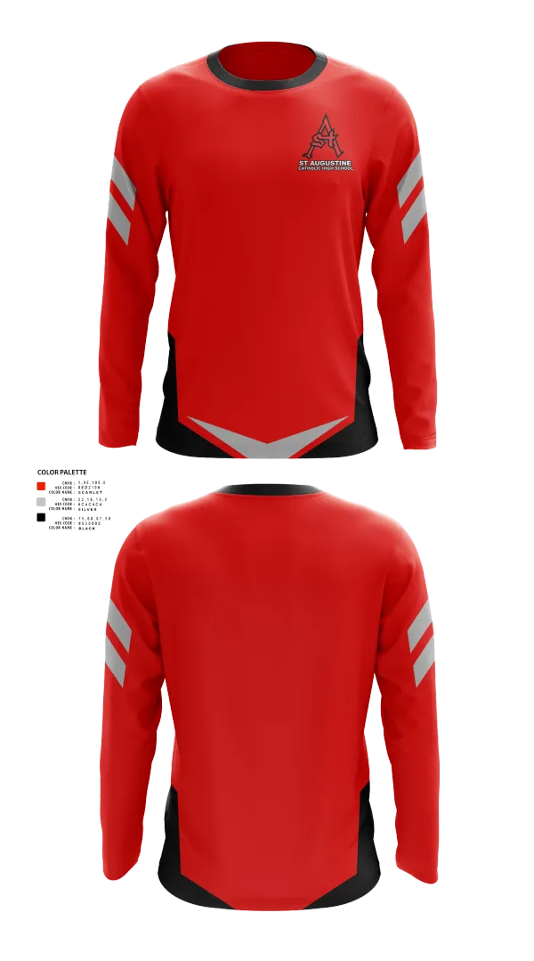 Long Sleeve Performance Shirt, St Augustine Catholic High School, Spirit Store, Teamtime, Team time, sublimation, custom sports apparel, team uniforms, spirit wear, spiritwear, sports uniforms, custom shirts, team store, custom team store, fundraiser sports, apparel fundraiser