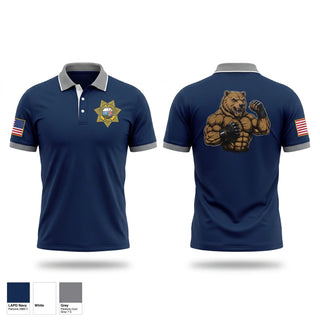 Short Sleeve Performance Polo, Ucla police departments, Police, Teamtime, Team time, sublimation, custom sports apparel, team uniforms, spirit wear, spiritwear, sports uniforms, custom shirts, team store, custom team store, fundraiser sports, apparel fundraiser