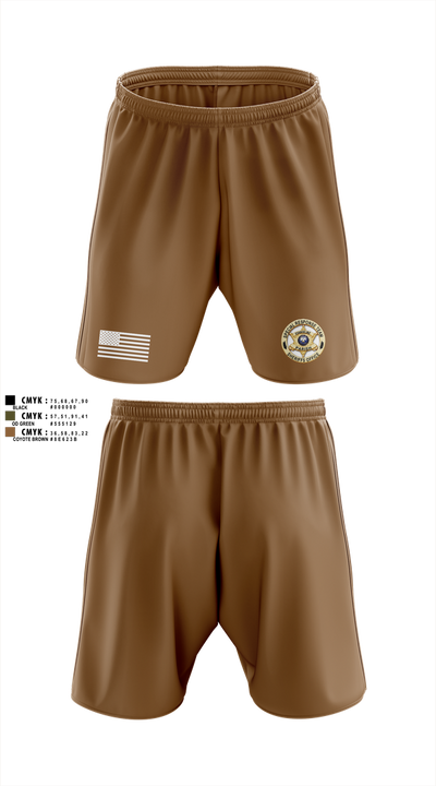 Evangeline Parish Sheriffs Office S.R.T Athletic Shorts With Pockets - 102