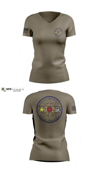 Womens Short Sleeve Vneck Shirt, Lincoln County Special Operations, Police, Teamtime, Team time, sublimation, custom sports apparel, team uniforms, spirit wear, spiritwear, sports uniforms, custom shirts, team store, custom team store, fundraiser sports, apparel fundraiser