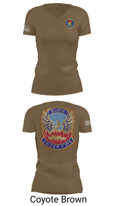 HHC/128th Aviation Brigade 36515709 Women's Short Sleeve V-neck Shirt - 8
