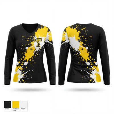 The Tatnall School Baseball 45342273 Women's Long Sleeve V-neck Shirt - 1