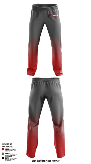 Sweatpants, Utica Redskins, Men's Basketball, Teamtime, Team time, sublimation, custom sports apparel, team uniforms, spirit wear, spiritwear, sports uniforms, custom shirts, team store, custom team store, fundraiser sports, apparel fundraiser