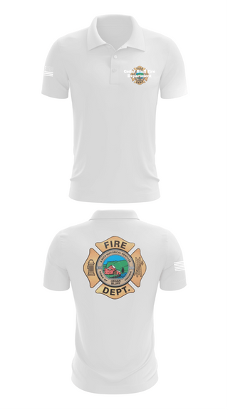 Short Sleeve Performance Polo, Cedar Bluff Fire Department, Fire Department, Teamtime, Team time, sublimation, custom sports apparel, team uniforms, spirit wear, spiritwear, sports uniforms, custom shirts, team store, custom team store, fundraiser sports, apparel fundraiser