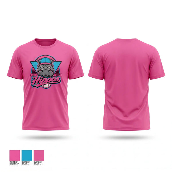 Short Sleeve Performance Shirt, Hippos, Baseball, Teamtime, Team time, sublimation, custom sports apparel, team uniforms, spirit wear, spiritwear, sports uniforms, custom shirts, team store, custom team store, fundraiser sports, apparel fundraiser