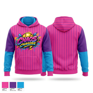 Hoodie, Chaos Chasers, Softball, Teamtime, Team time, sublimation, custom sports apparel, team uniforms, spirit wear, spiritwear, sports uniforms, custom shirts, team store, custom team store, fundraiser sports, apparel fundraiser