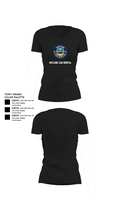 Skyline Car Rental 78356541 Women's Short Sleeve V-neck Shirt - 24