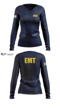 Harrison County Emergency Squad Women's Long Sleeve V-neck Shirt - 21