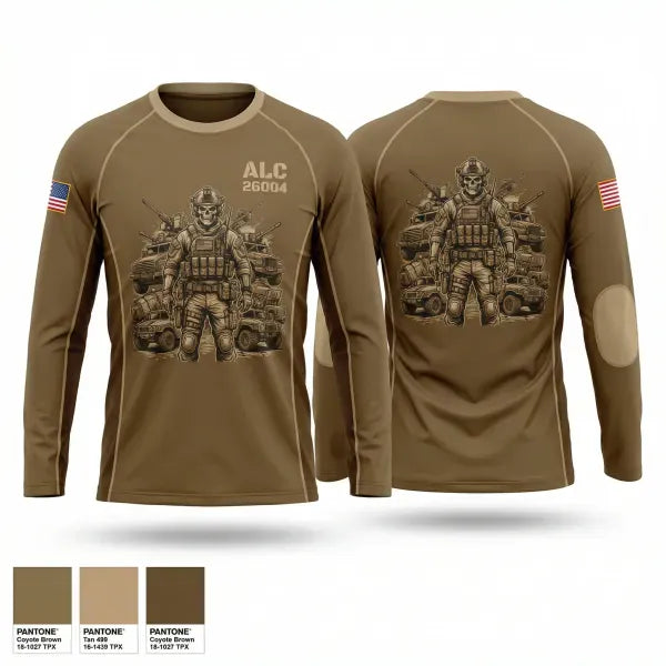 Long Sleeve Performance Shirt, ALC 26-004, Army, Teamtime, Team time, sublimation, custom sports apparel, team uniforms, spirit wear, spiritwear, sports uniforms, custom shirts, team store, custom team store, fundraiser sports, apparel fundraiser